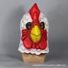 Halloween Funny Chicken Mask Fire Miami Style Bird Beak Headgear Party