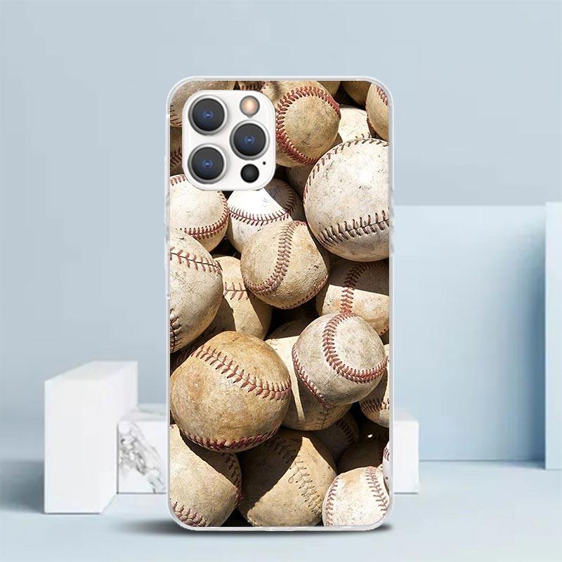 Baseball Sport Soft Cover for iPhone 16 17 Air 15 14 Pro Max 16E Phone Case 13 Mini 12 11 7 SE 8 Print Pattern Fit Cases 16 17 A
