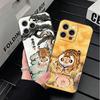 Cartoon Fat Tiger Funny Soft Phone Case for iPhone 16 16E 17 Air 15 Pro Max 14 Plus 13 Mini 11 12 7 Black Cover Back Shell