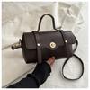 Boston Retro Solid Color 2025 Simple New Spring Crossbody Portable Shoulder Square Bag
