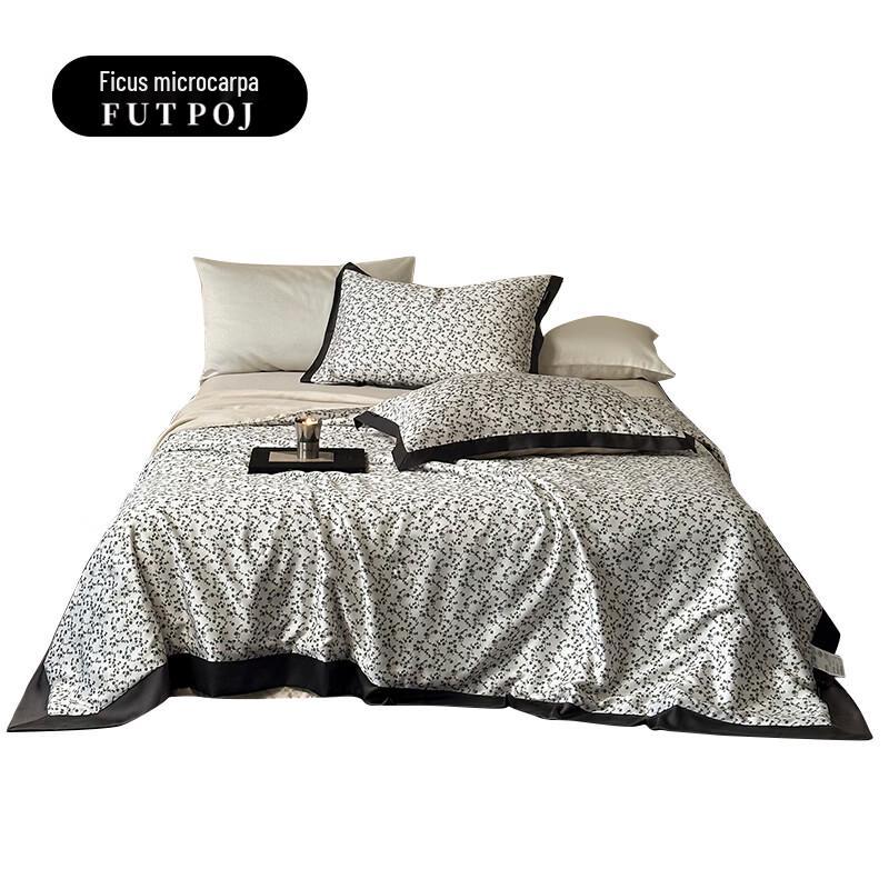 Lyocell Love Letter Digital Print Summer Comforter