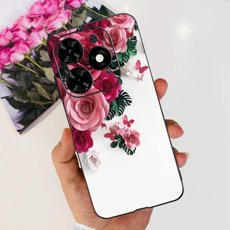 For Infinix Smart 8 Case X6525 Luxury Popular Painted Cover Matte Phone Case For Infinix Smart 8 Smart8 Soft Fundas 6.6'' Bumper