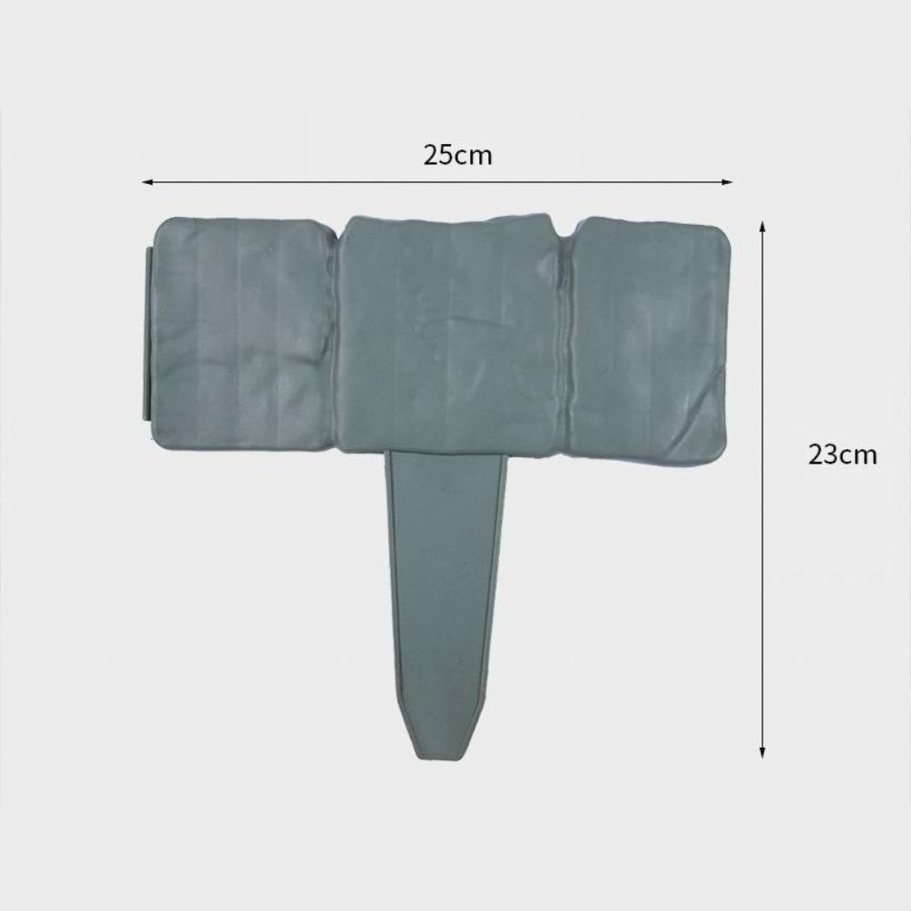 5/10 Sztuk Imitacja Kamienia Ogrodzenie Ogrodowe Mur Opórki Ogrodowe Krawężnik z Palikami Plastikowe Bloki Krawężnikowe do Rabatek