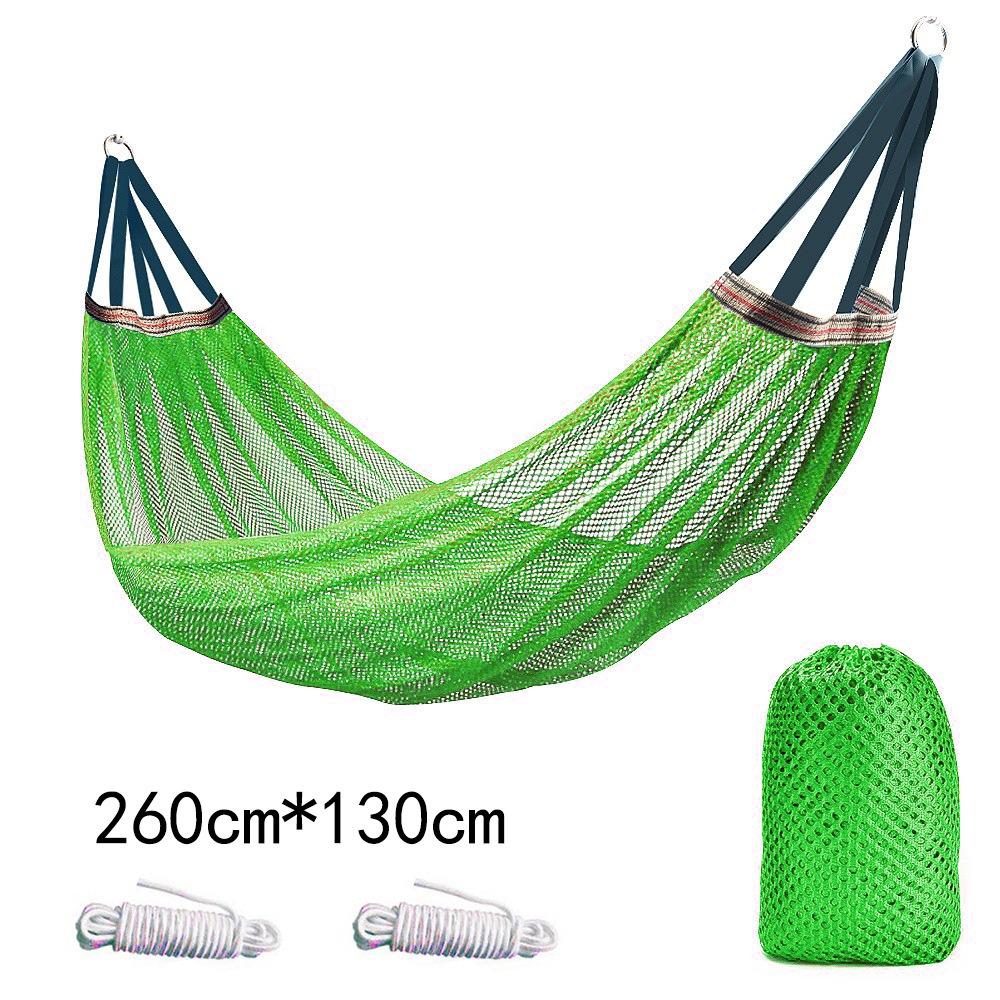 Portable Ice Silk Mesh Hammock With Storage Bag Load-bearing 200KG Leisure Swing Single Wide Swing Chair Garden