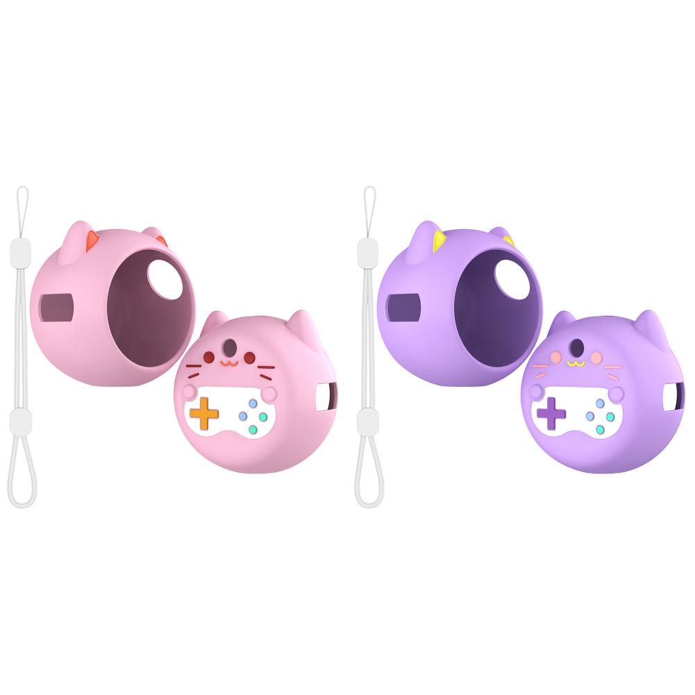 Cute Silicone Case Protective Skin Sleeve Anti-fall Silicone Cover Shockproof with Lanyard for Punirunes Interactive Digital Toy