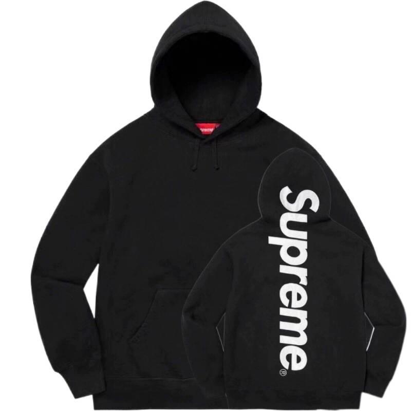 25SS Supreme Trendige Marke Kapuzenpullover mit Fleecefutter und großem Logo