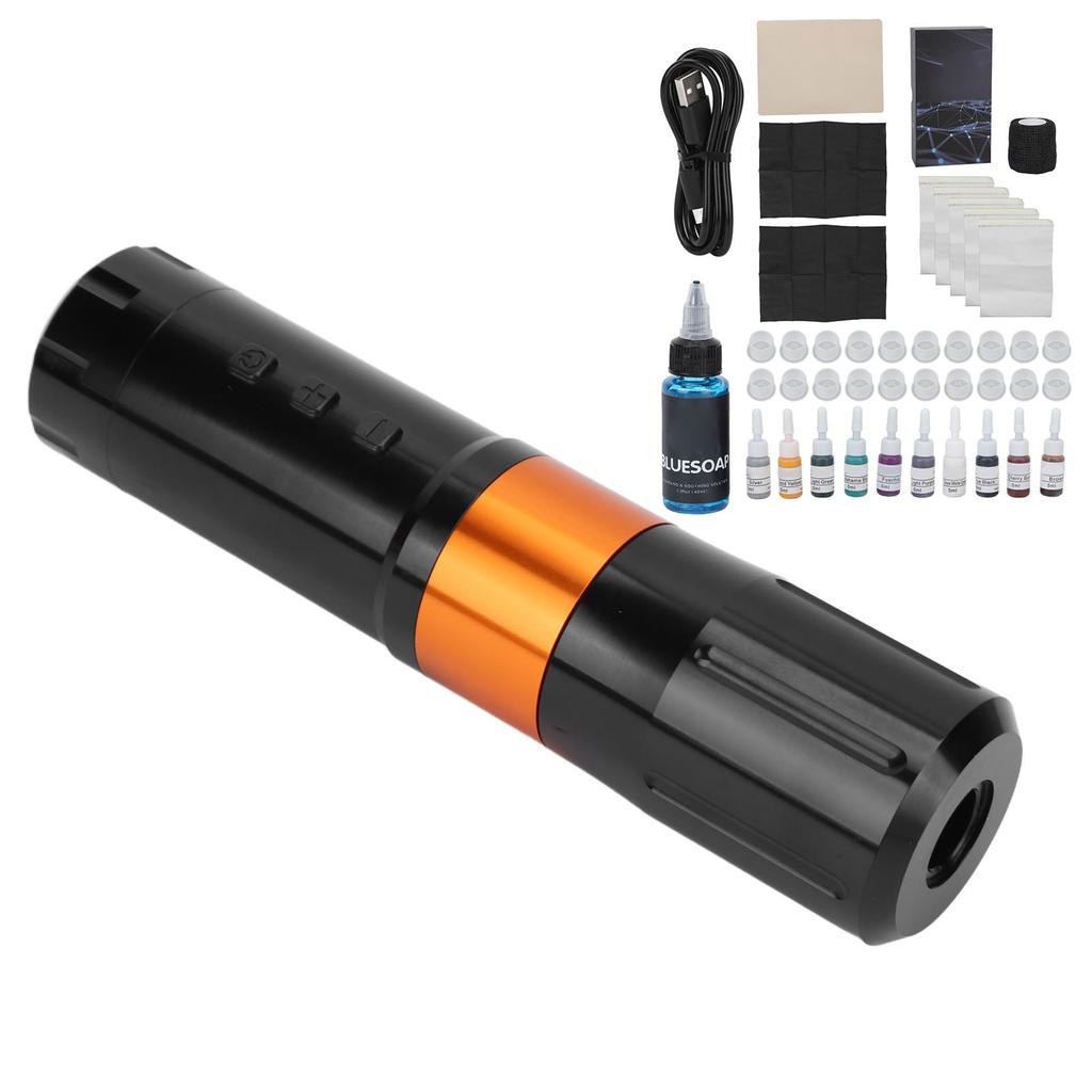 Sladdlös Tatueringsmotor Penna Set Rengöring Blå Tvål Microblading Pigment Tatueringspenna Kit 90ml