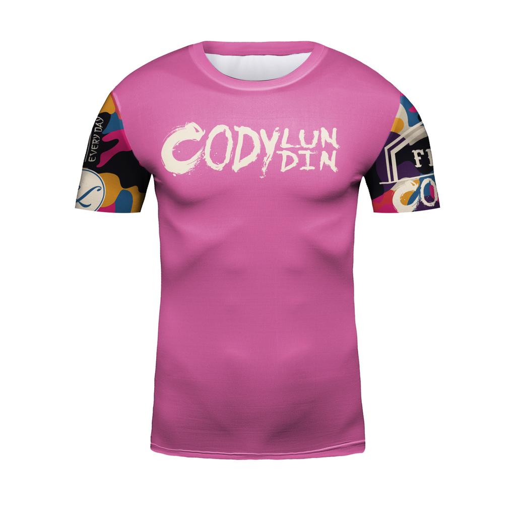 Camiseta Jiu Jitsu MMA Infantil Manga Curta Kickboxing Treino Camisas Secagem Rápida Crianças Meninos Esporte Fitness Boxe Corrida Camisa