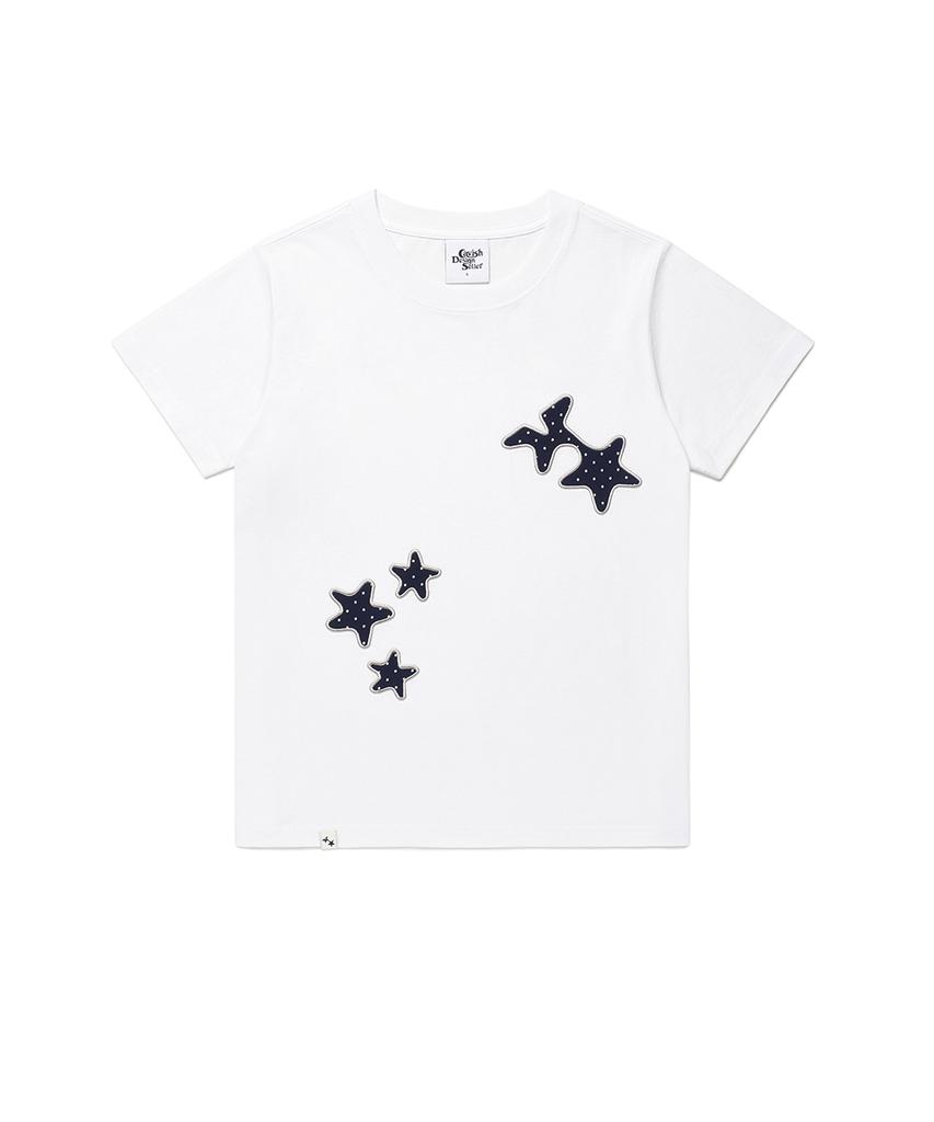 CAVISH Cozy Star Applique Ss Tee White(Cv2Gmft515A)