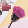 Rose Flower-Shaped Makeup Brush - Soft Bristle, Electroplated Handle, Ideal for Loose Powder, Blush, Nail Art Dust.