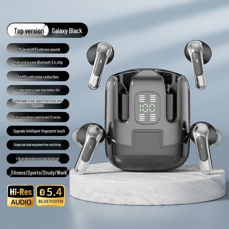 Q76 Dual In-ear Wireless Bluetooth Headset - Long Battery Life, High Sound Quality, Four-in-One Design