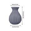 Imitation Ceramic Flower Vase Nordic Solid Color Plastic Dried Plants Vase Flower Arrangement Container Home Living Room Decor