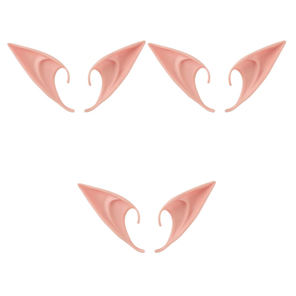 1-20Pairs Cosplay Latex Fairy Angel Elf Ears Halloween Masquerade Party Costumes Halloween Christmas Party Decor Supplies Props