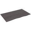 VidaXL Étagère murale gris foncé 100x60x2 cm bois chêne massif traité 363809