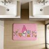 Cute M-my Melody Bathroom Mat Anti-slip Absorb Water Long Strip Cushion Bedroon Mat Welcome Doormat
