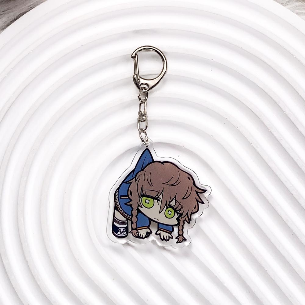 Anime Characters Steins;Gate Trendy Acrylic Keychain Accessories Bag Charm Creative Backpack Pendant Keyring Gifts For Friends