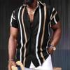Summer New Men's Casual Beach Printed Short-sleeved Versatile Fashion Shirt