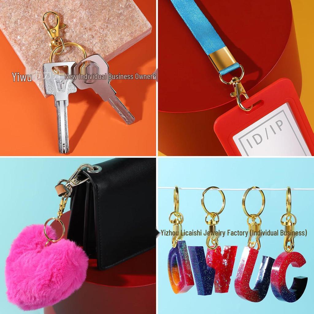 265PCS Keyring Clip & Lobster Clasp DIY Kit