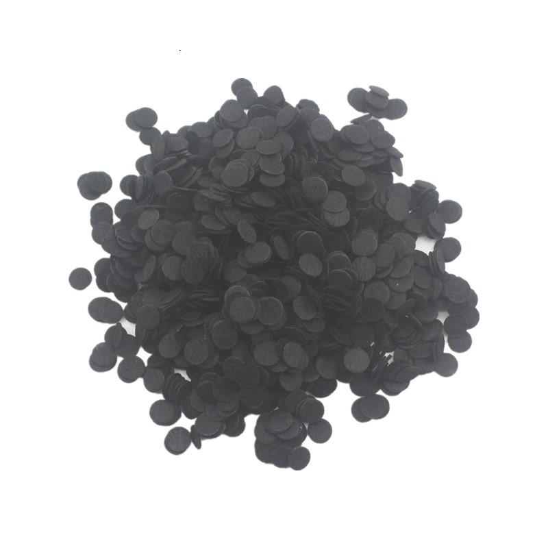 500pcs 8/10/15/20mm White Black Round Non Woven Felt Circle Pads for DIY Baby Girls Flower Backing Hair Accessories