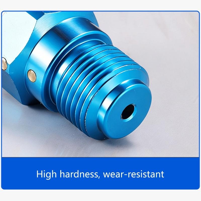 Aluminum High Hardness Airless Sprayer Adapter Quick Connect 360 Degree Rotatable Rotatable Sprayer Connector Leakproof