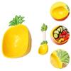 Pineapple Salad Bowl Ceramic Kid Rice Bowl With Spoon 300ml