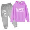 Kids Autumn Winter Hoodie Boy Girl 3-12Yrs Letter Print Clothing Casual Top+Trousers 2P Child Gift Brand Sports Coat Jogging Set