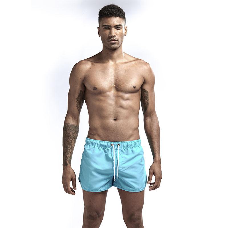 Summer New Men's Fashion Beach Shorts Polyester Quick-drying Sports Quarter Pants