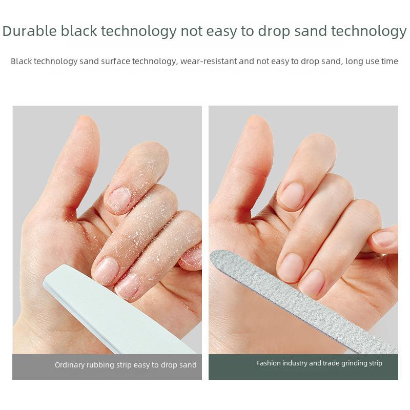 Dual-sided Gray Sand Nail File for Professional Nail Care, Polishing and Shaping - Essential Nail Tool for Perfect Manicure.