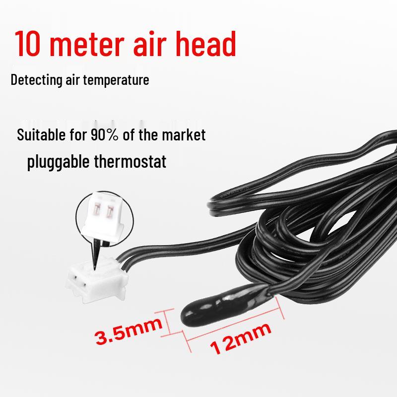 Waterproof High-Precision Thermostat Probe with Plug and Magnetic Air Head