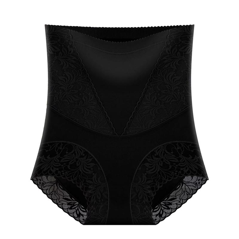 Women's Lace High-waisted Tummy-control Panties Postpartum Tummy Tuck Panties Shaping Underwear