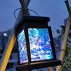 Modern Design Solar Lights Lantern Lamp with 30 LED Colours Solar String Lights Portable Waterproof Outdoor Decorative Light