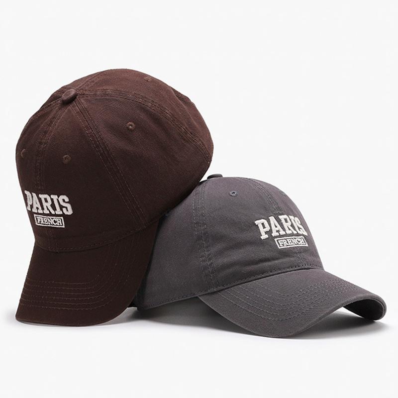 Koreanischer Stil Stickerei Buchstaben Baseballkappe Für Männer Frauen Pferdeschwanz Hüte Baumwolle Outdoor Einfacher Schirm Sommer Lässig Schirmmütze Neu