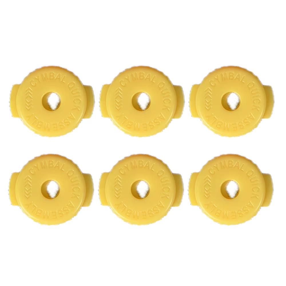 

6 шт. Гайки Кріплення Cymbal Mate Установка Заміна Стійки для тарілок Для 8 мм жовтий