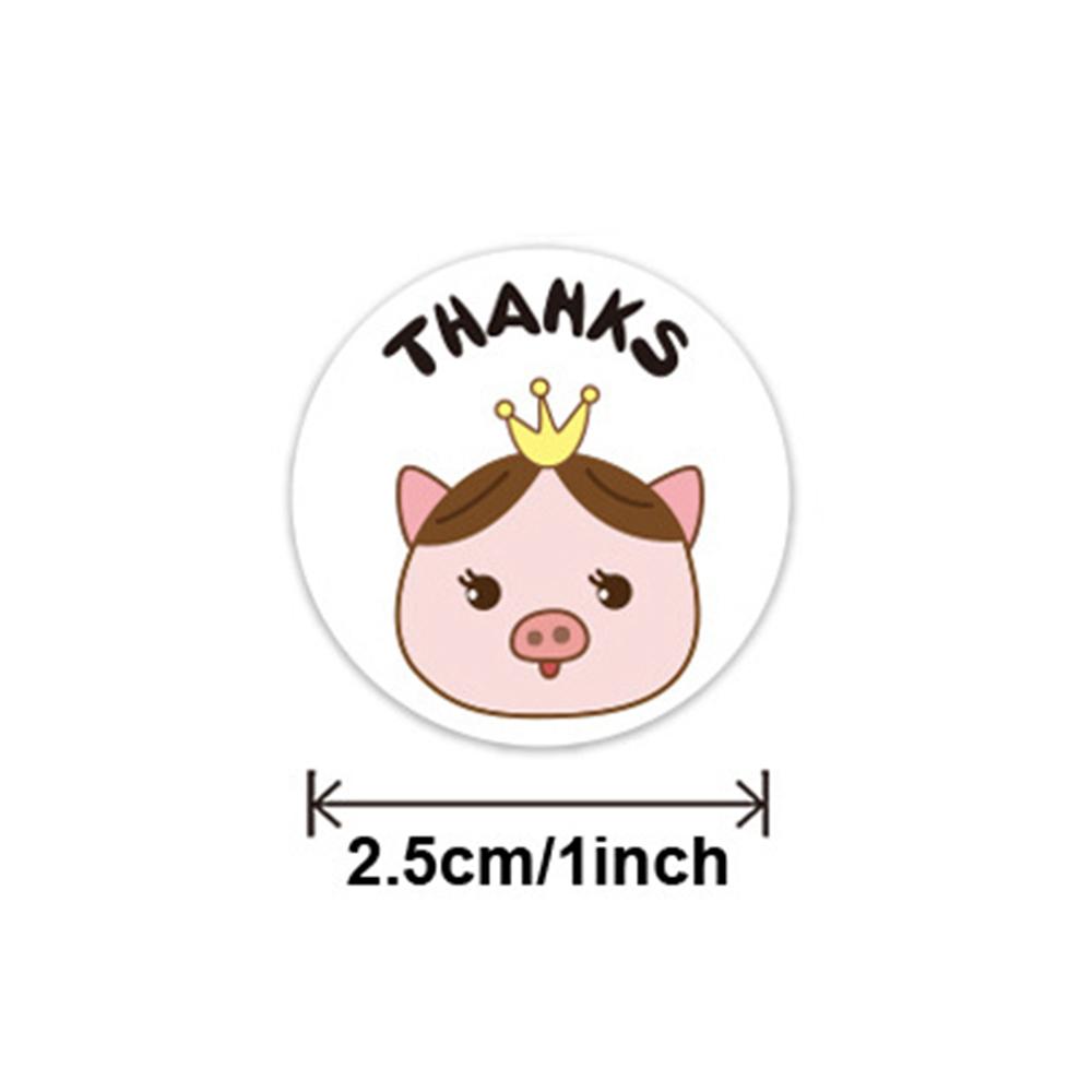 Custom Decal Stickerbook 8 Styles Cartoon Animals Thank You Note X042