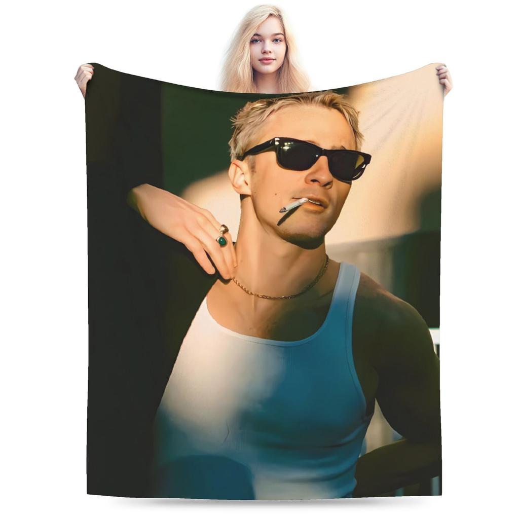 Drew Starkey Plüschdecken Kinder Flanell Überwurfdecke für Sofa Sessel Warmes Design Qualitäts Tagesdecke Geschenk