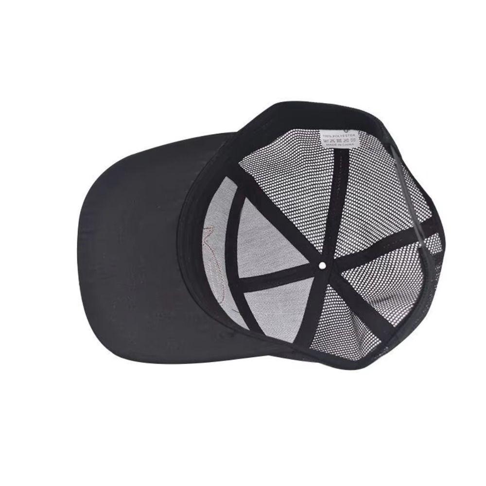 Seven-Panel Style Fishing Cap Adjustable Trucker Hat Summer Baseball Cap  Unisex