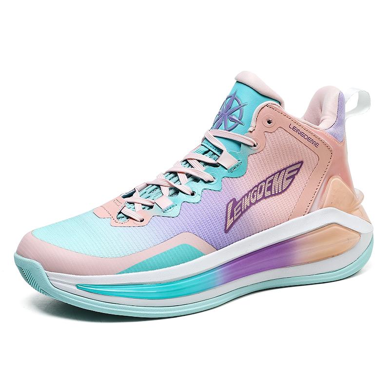 New breathable basketball shoes high top actual combat student male shoes sports professional shock absorption sports shoes