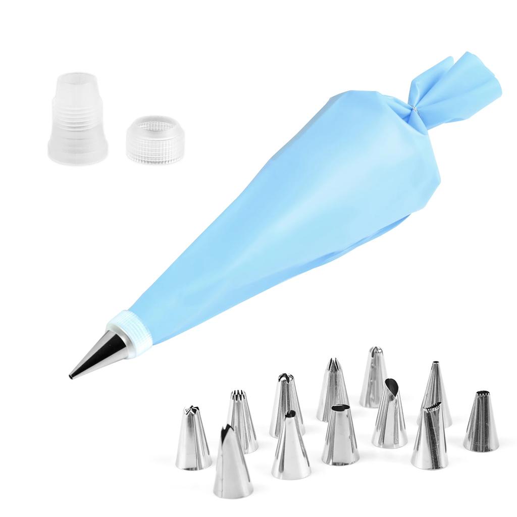 14/26/29 ks Sada trysek na smetanu Kuchyně Pekárna Poleva na dorty Pomůcky na zdobení dortů Příslušenství Opakovaně použitelné sáčky na pečivo