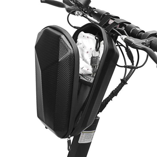 4L Scooter Head Bag Waterproof Faux Leather E-Bike Charger Battery Bottle Storage Hard Shell Pouch Daily Use