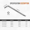 Hand Tool 1/2" Drive Socket Extension Bar CR-V Silver Breaker Bar 200-350mm Extension Bar