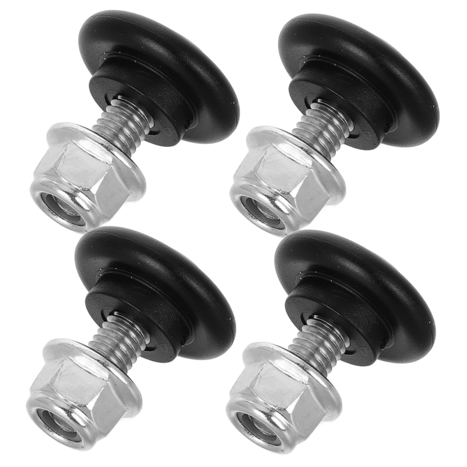 ELAYARD 4 шт Алюминиевый композитный хвостовой кофр Пряжка Прокладка Кронштейн для мотоциклетного кофра Основание Быстросъемное 2.30X2.30X2.25CM