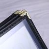 Opvouwbare A4 Menukaarthouder Metalen Hoeken Menu's Prijsdisplay Boek Shell Documentenmap Keuken