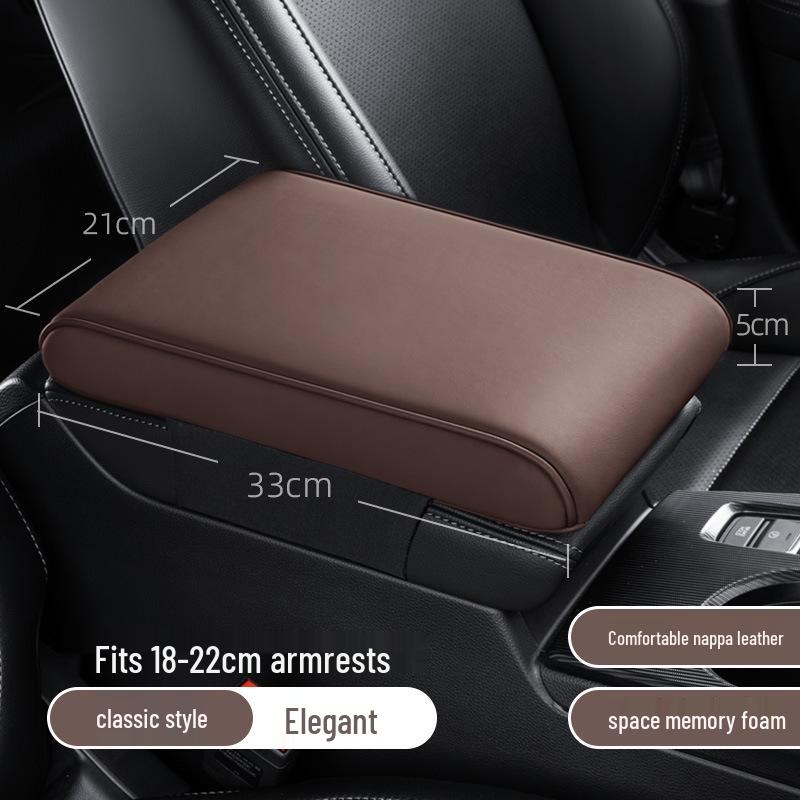 Universal Car Armrest Pad: Memory Foam Console Cover & Elbow Support