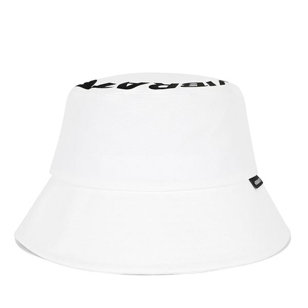 VIBRATE Rouding Logo Bucket Hat (White)