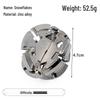 Zinc Alloy Kongming Puzzle Lock: Disentanglement Ring Educational Toy