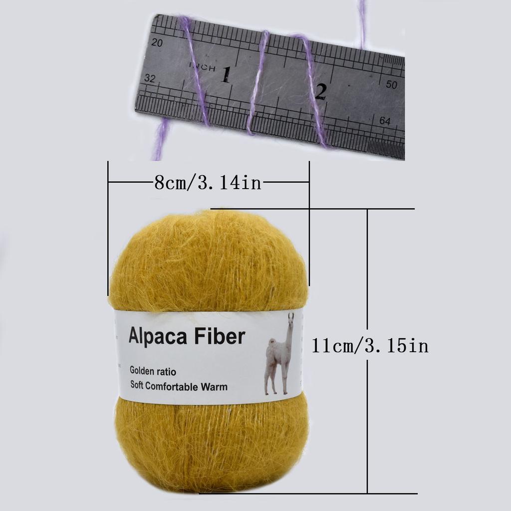 6pcs 300g/10.56oz Alpaca Blend Chunky Yarn Ultra Soft Vibrant Yarn for Knitting & Crochet | DIY Vest Sweater Scarf Making KitWarm Winter Craft Yarn