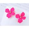 S925 Silver Needle Senior Red Petals Net Red Temperament Cute Small Flower Earrings Female Jewelry Earings Fashion Jewelry
