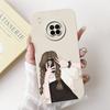 For Huawei Y9A Case Cover Luxury Fashion Flowers Kawaii Cute Cat Shockproof Phone Case For Huawei FRL-22 FRL-23 FRL-L22 FRL-L23
