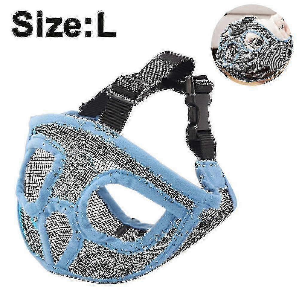 Adjustable Short Snout Dog Muzzle - Stop Biting, Barking, Chewing - Pet Supplies