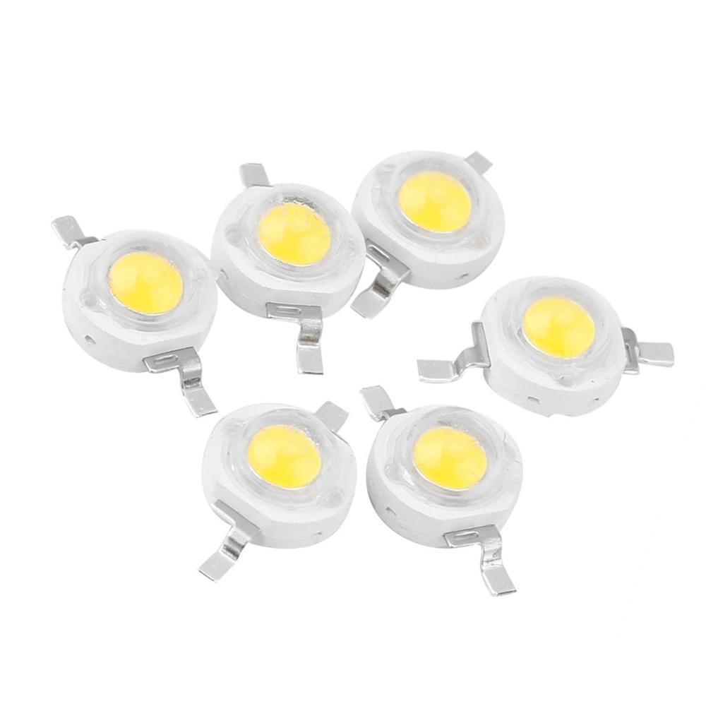 50PCS Aluminum High Power LED Beads 1W High Power LED Chip Bulb COB Lamp Chip  Spotlight Replacement